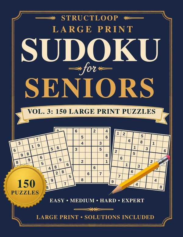 Brain Games for Seniors Vol. 3: Sudoku